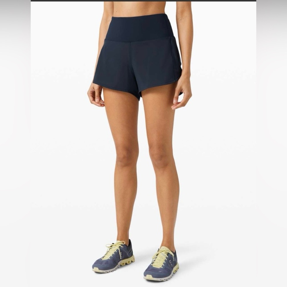 🍋 Lululemon Speed Up High-Rise Short 4" Long
Size 16 NAVY W7BJ8T🍋